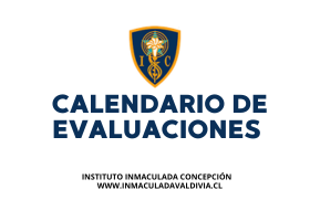 CALENDARIO EVALUACIONES